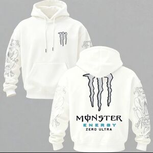 NWT Chicyea White Vinyl Logo Hoodie Multiple Sizes V47